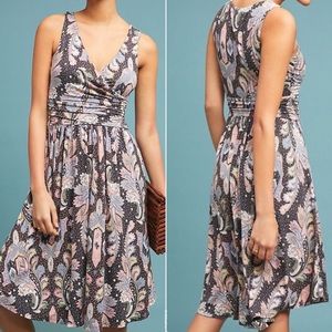 Maeve Anthropologie Leslie Paisley Midi Dress